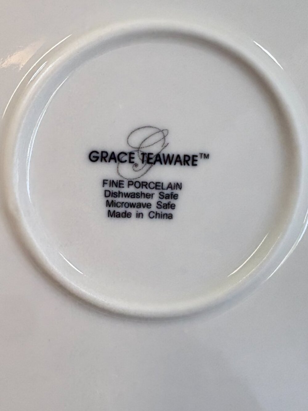 Grace Teaware Fine Porcelain White Heirloom Open Lace Dinner Plates Set of 4 - Picture 11 of 11